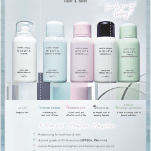 MIEUFA UV SPRAY HAIR AND SKIN 80g
